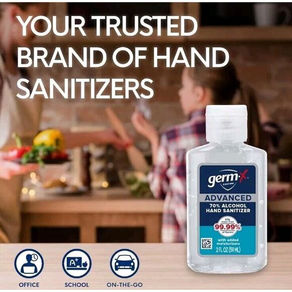 Germ-X Advanced Hand Sanitizer, Non-Drying Moisturizing Clear Gel 28 Count - Picture 7 of 7